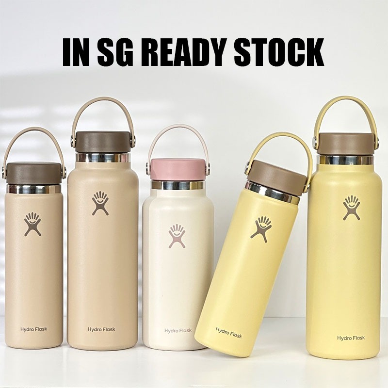 Pastel Hydro Flask Pink And Blue Purple With Straw Yellow
