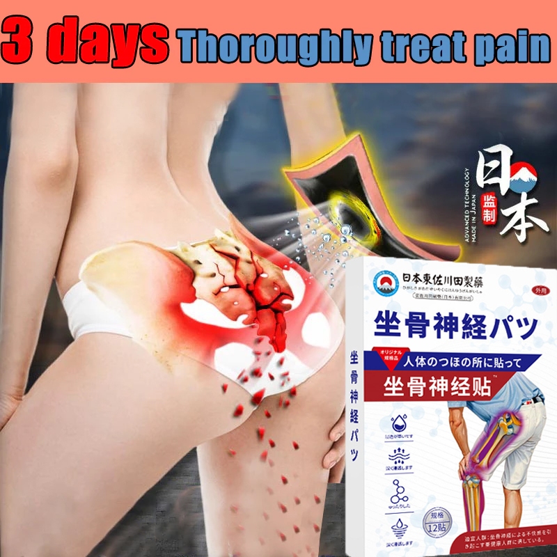 Japan Sciatica Pain Relief Patch 12 stickers/box Lumbar & back pain ...