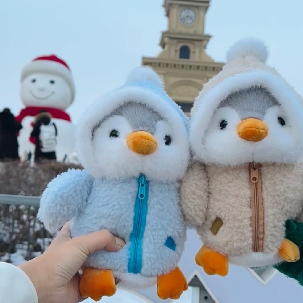 Squishy Cute Penguin Baby Plush Doll Black Penguin Teddy Bear