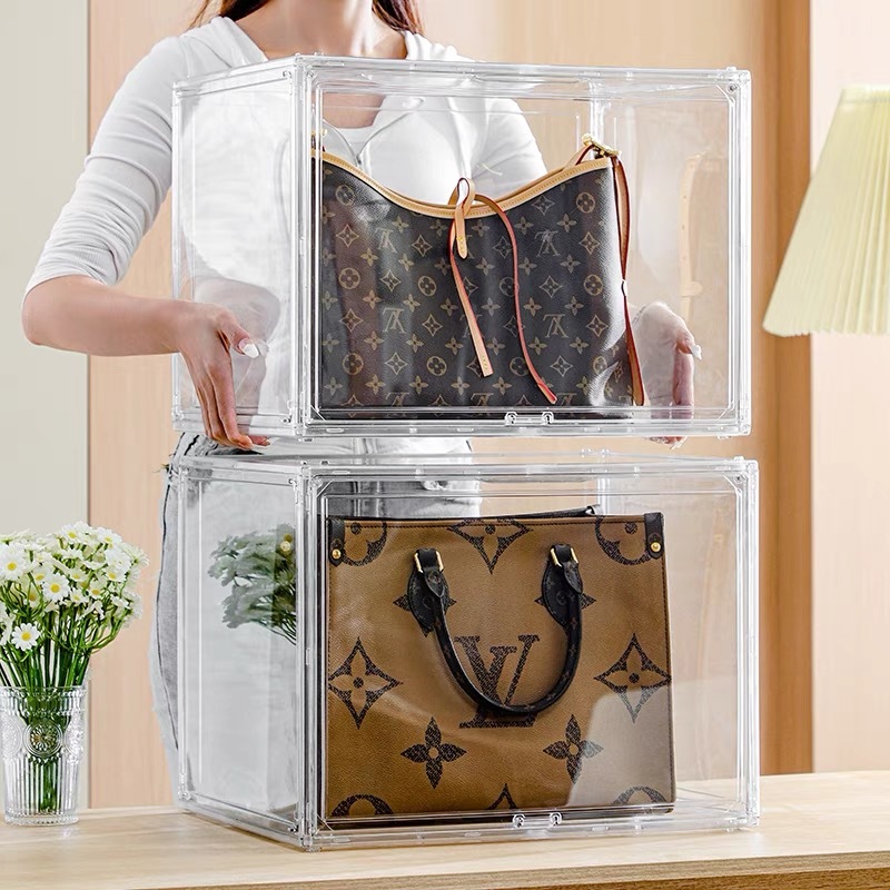 acrylic display box transparent display cabinet, bag storage dust-proof ...
