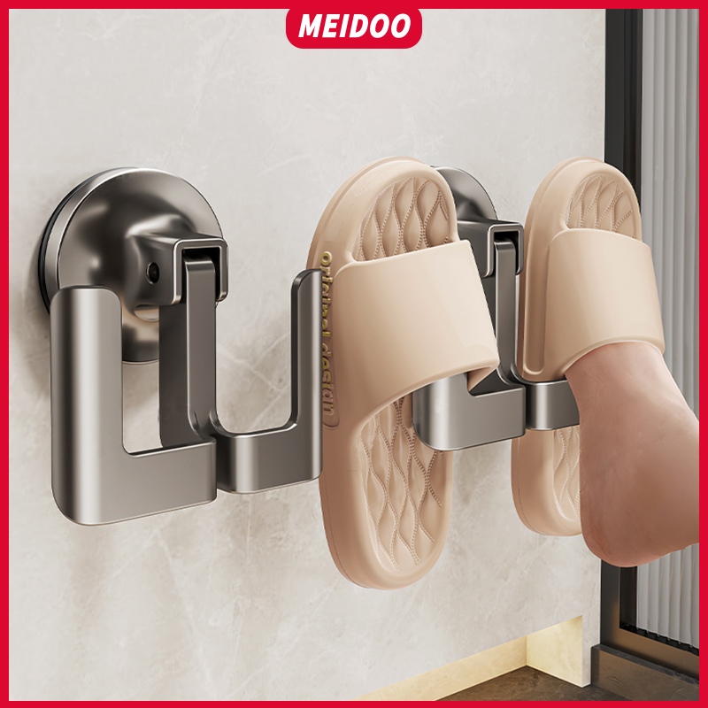MEIDOO Bathroom slippers rack Storage rack Wall mounted wall storage ...