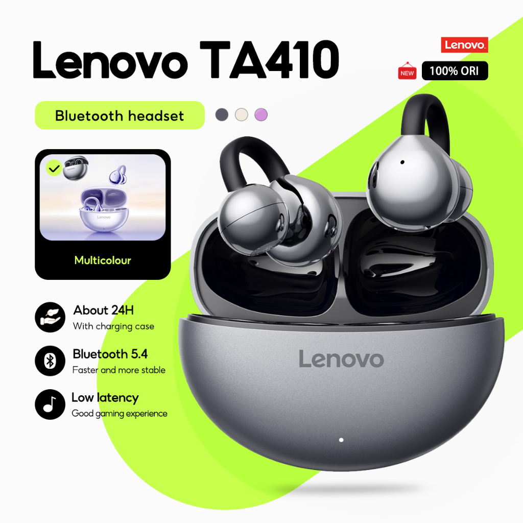 Lenovo Earbuds TA410 Wireless Earbuds TWS Ear Clip Type Earphone