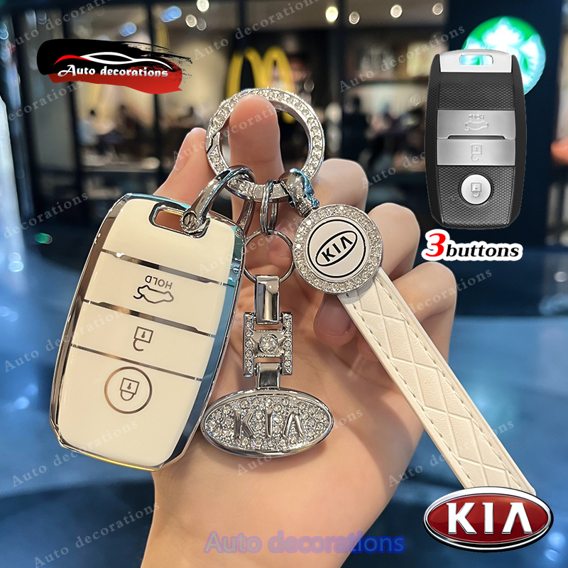 tpu smat car key cover suitable For KIA RIO picanto K3 kia setos soluto ...