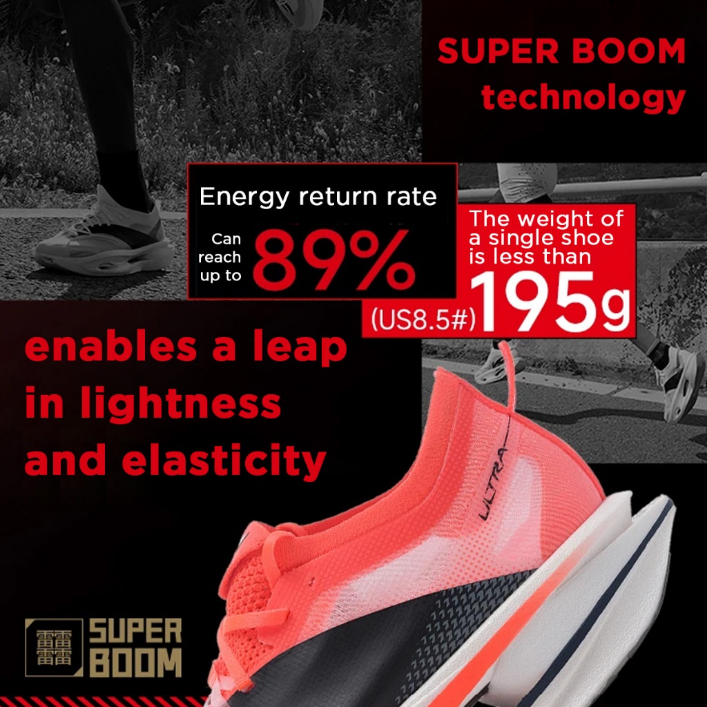 LI-NING FEIDIAN 5 ULTRA Pro Men's Running Shoes Super Boom Fiber