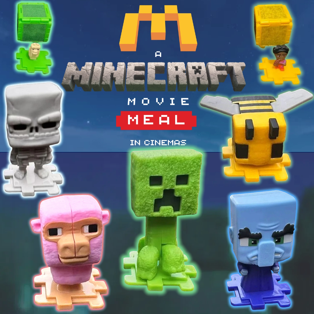 2025 McDonalds Minecraft Movie Collectible Figures Happy Meal Toy ...