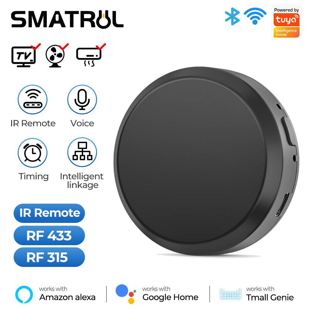 SMATRUL Smart IR Remote Control WiFi IR Blaster Controller Universal ...