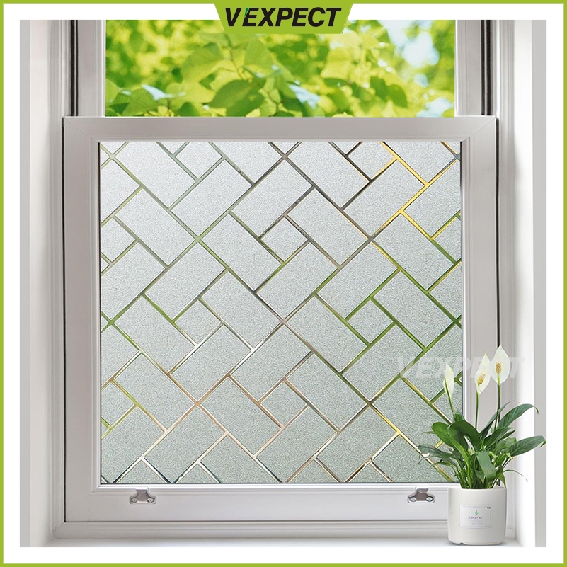 Window Privacy Film Sticker Non-Adhesive Total Blackout Window Film ...