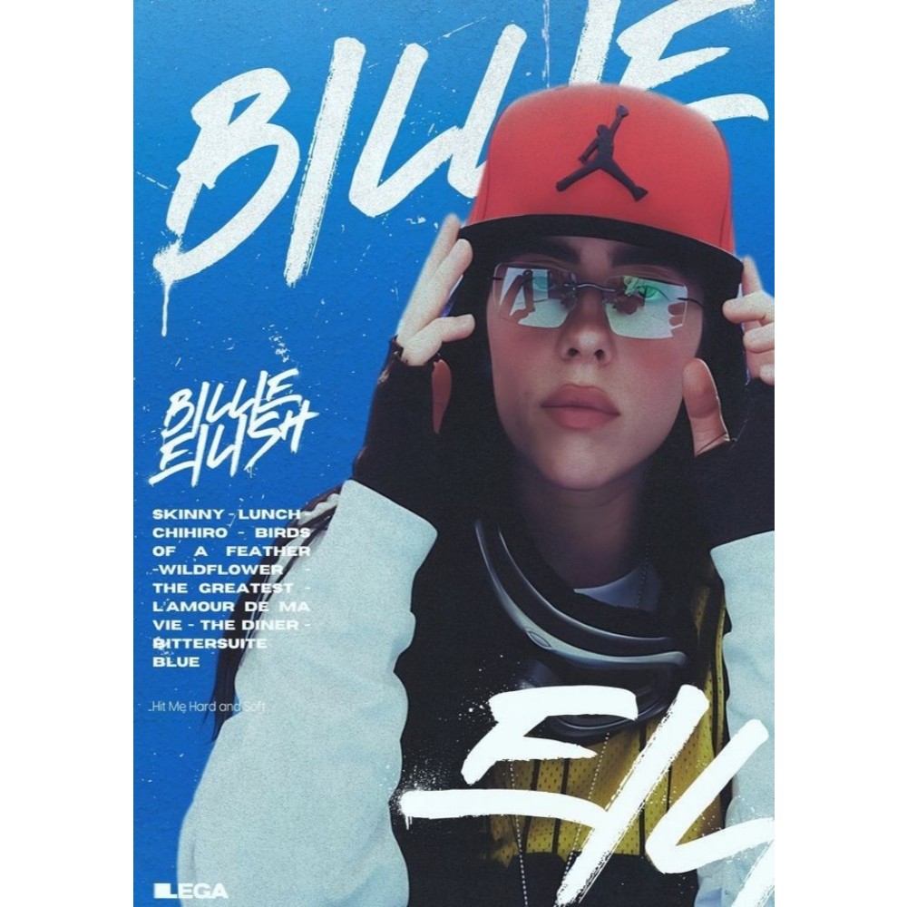 新品L】 Tefuny／GREEN BILLIE EILISH POSTER 新品L】 Tefuny／GREEN