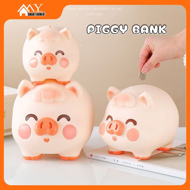 Pig Money Bank Cartoon Piggy Bank Money Saving Box For Kids Birthday ...