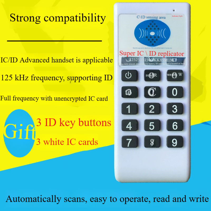 [READY STOCK] Qianmei Handheld RFID IC/ID Card Reader Writer Copier ...