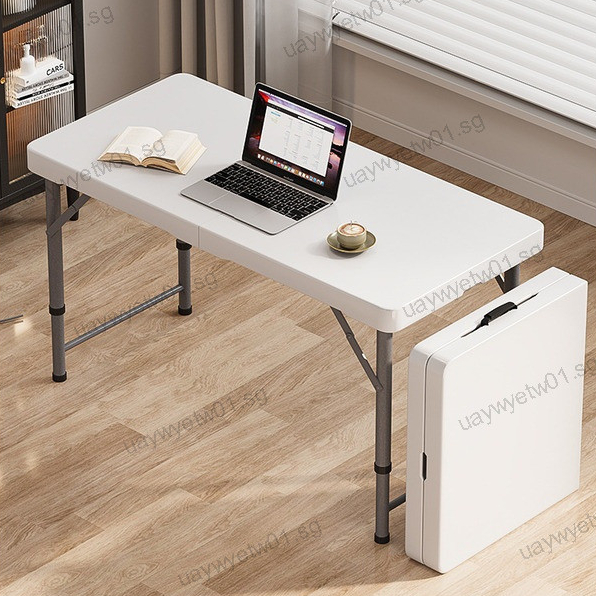 Table Outdoor Foldable Folding Stall Portable Rectangular Home Dining ...