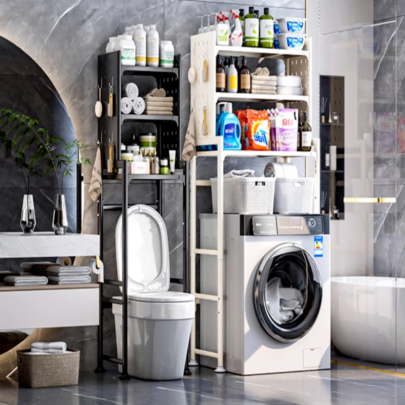 Washing Machine Rack Machine Storage Washing Rack Bathroom Flip Cover ...
