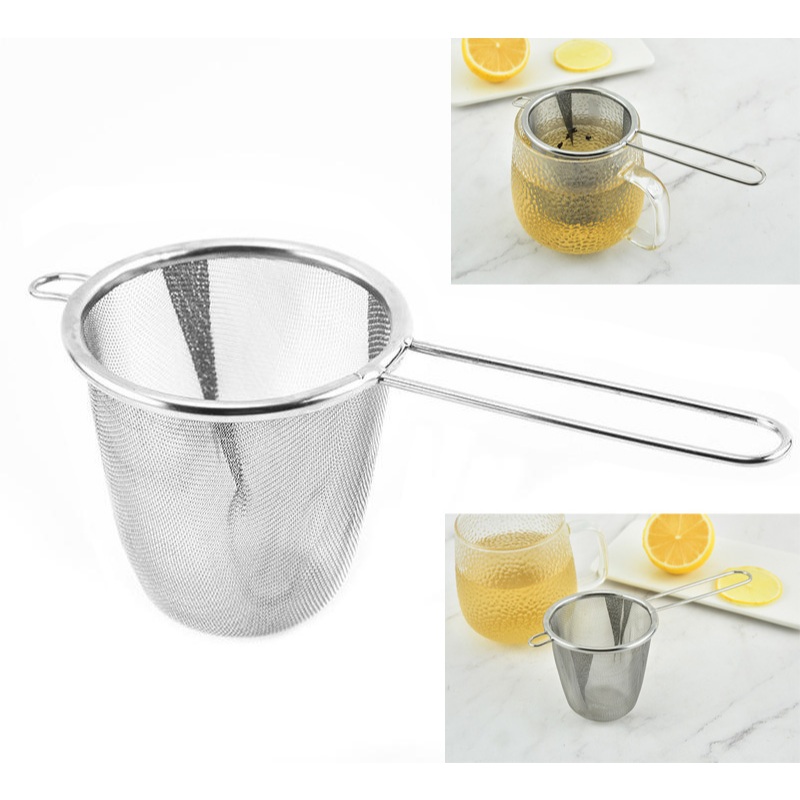 1PC Stainless Steel Tea Strainer Set Tea Filters Fine Holes for Loose ...