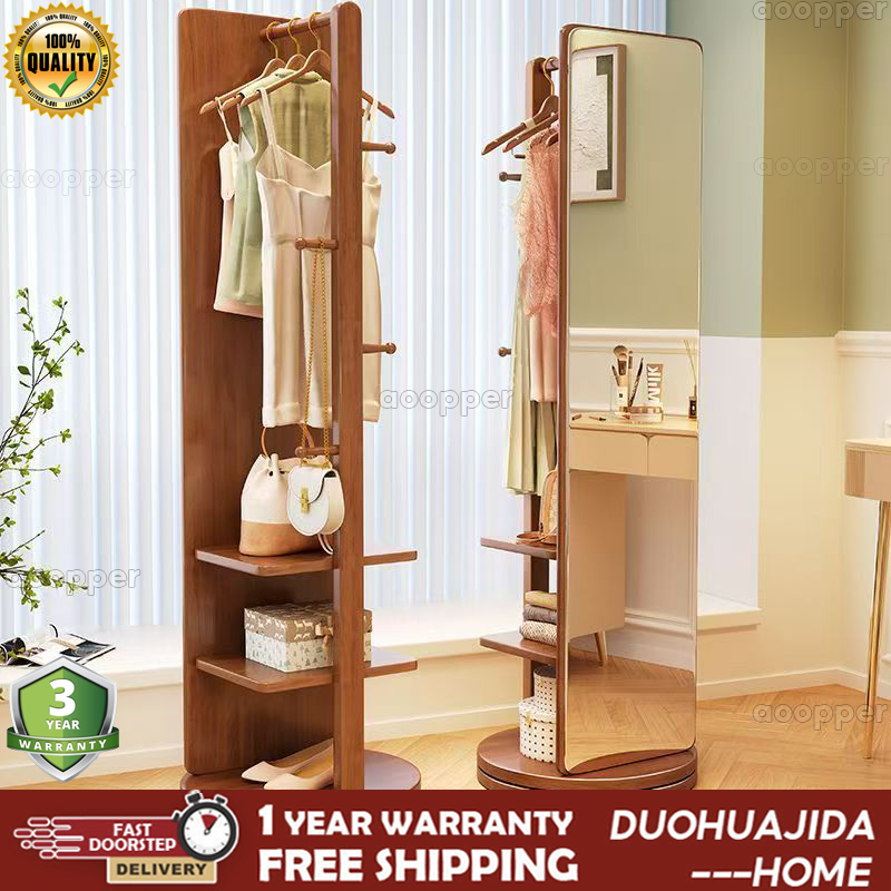 Full-length Mirror, Floor-to-ceiling Mirror, Household Rotatable Solid ...