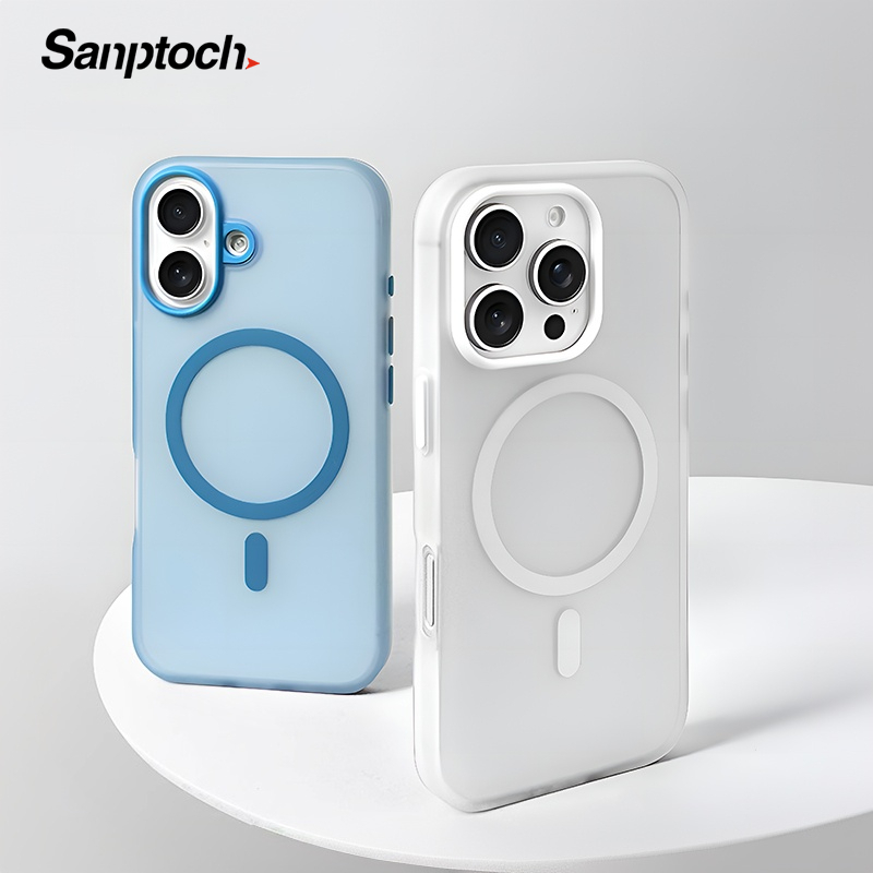 Sanptoch Matte Skin-friendly Soft Phone Case For iPhone 17 16 15 14 13 ...