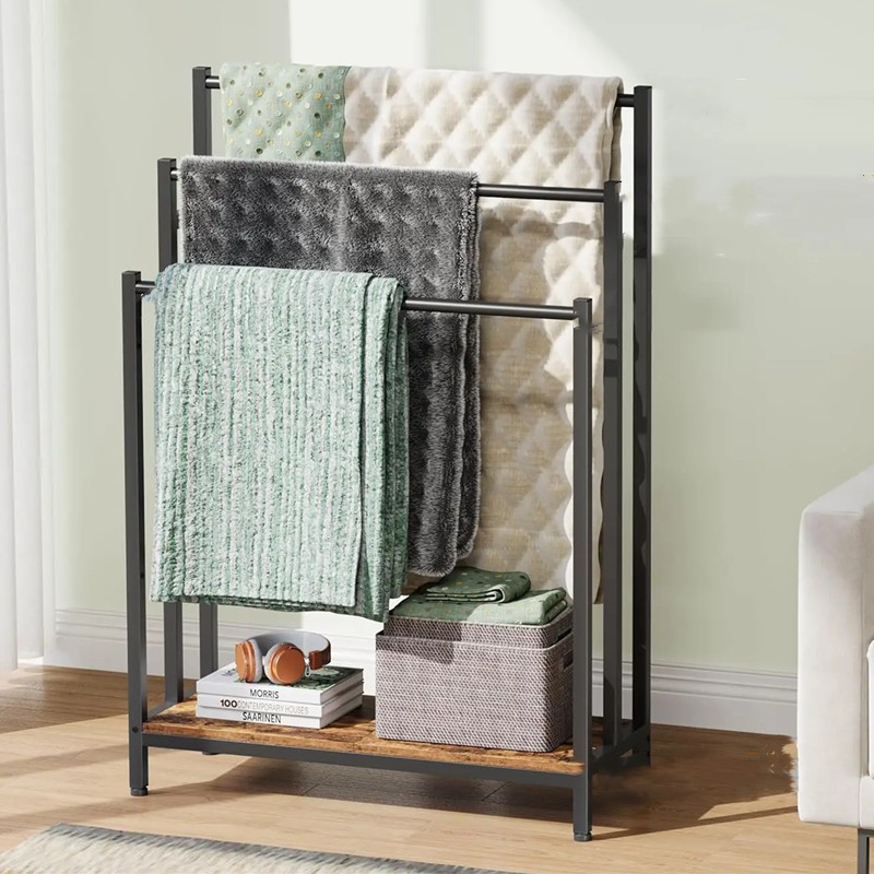 Towel Rack Floor Standing Towel Rack Bathroom Storage Rack Bedroom ...