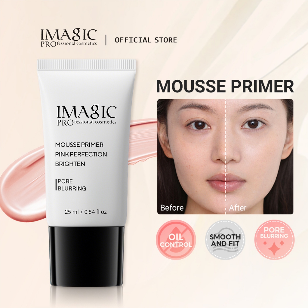 IMAGIC Mousse Primer Brighten Smooth Skin Oil Control Invisible Pores ...