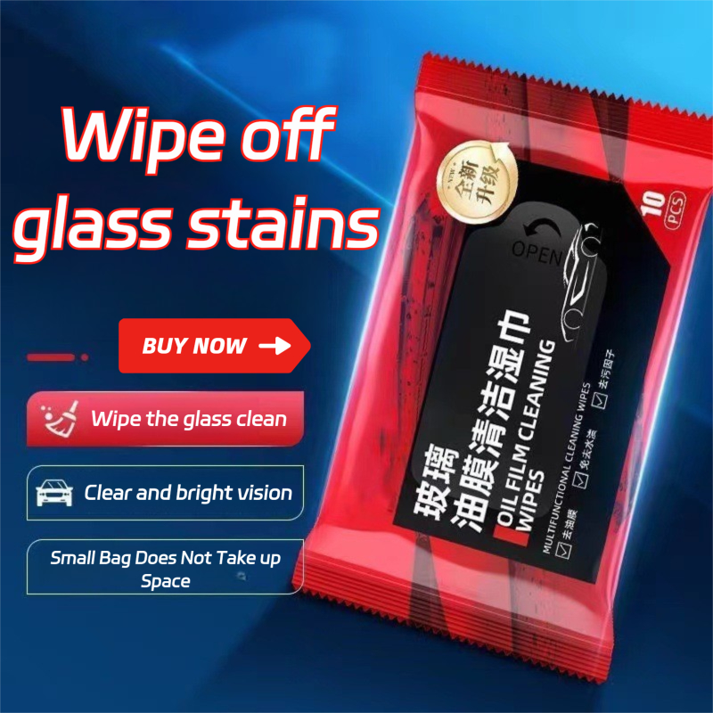 SG Stock 】Glass oil film removal wet wipes / Glass Stain Remover wet ...