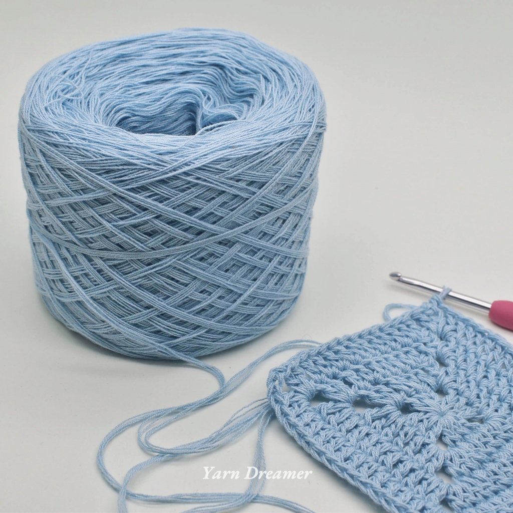 Blue Yarns Crochet Yarn for Bag Knitting Yarn with linen effect Yarn ...