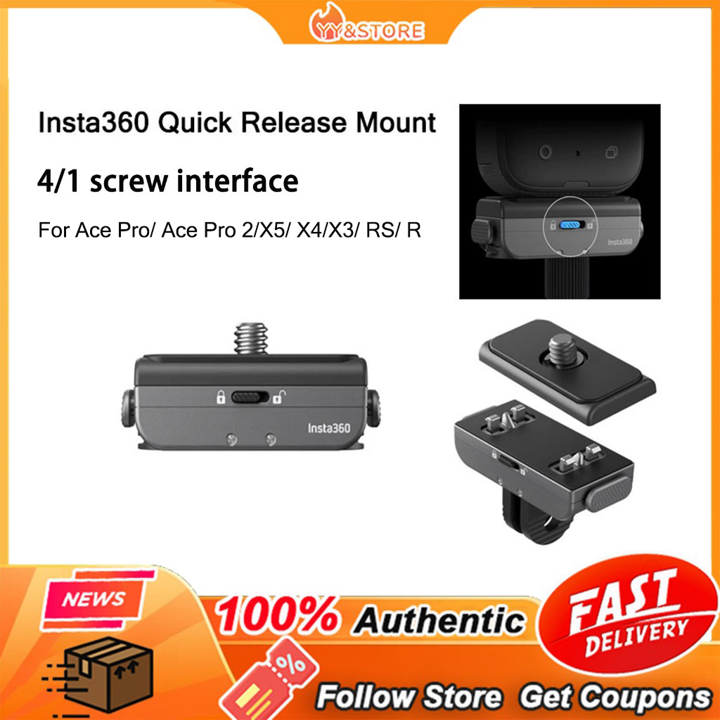 【NEW】Insta360 Quick Release Mount Ace Pro/ Ace Pro 2/ X3/ ONE RS/ ONE R ...