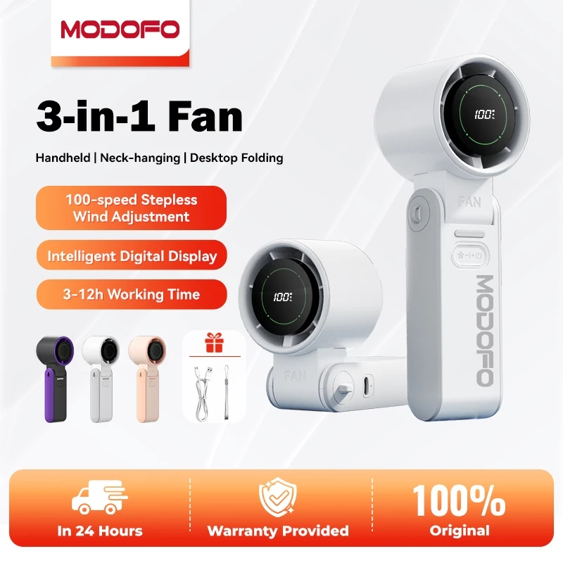 MODOFO 100 Speed High-speed Cooling Fan Foldable Hanging Air ...