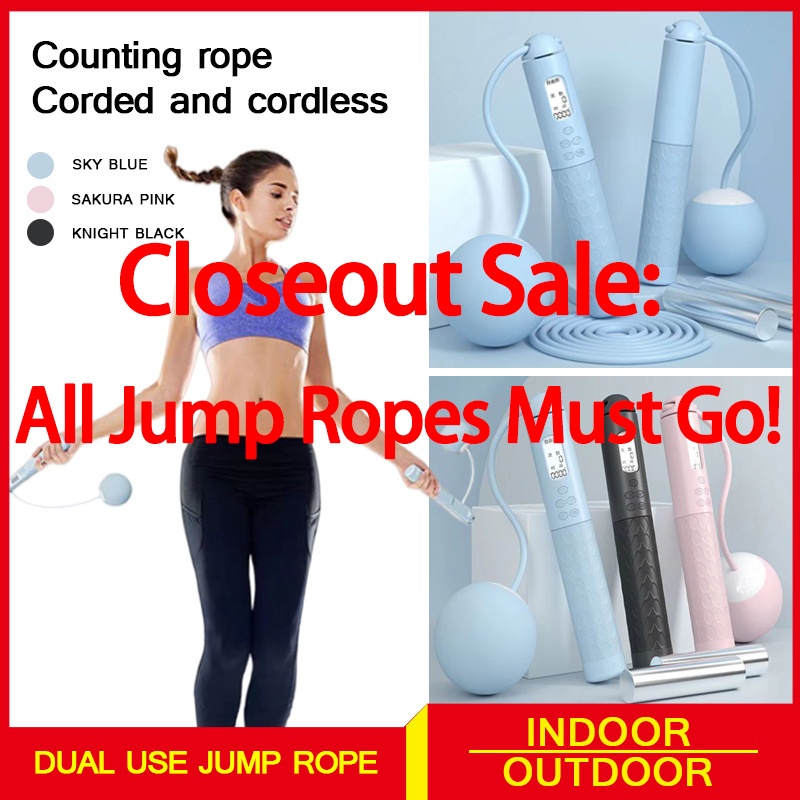 【SG Ready Stock】Digital Jump Rope/Skipping rope Cordless/Smart Cordless ...