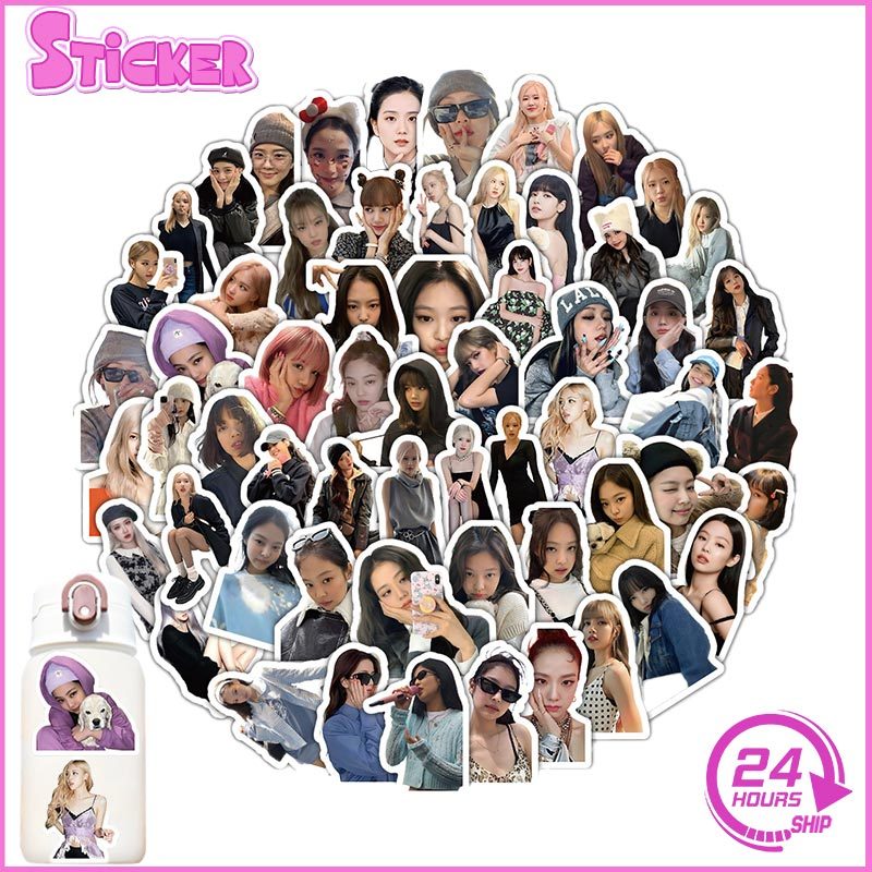 60PCS BLACKPINK Stickers Kpop Girl Group LISA Waterproof for Helmet ...