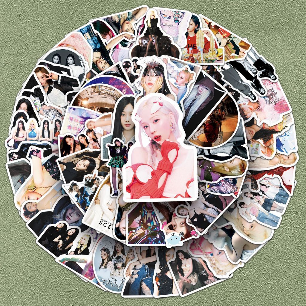 100PCS AESPA Girl Group Sticker DIY for Helmet Phone Hand Account ...
