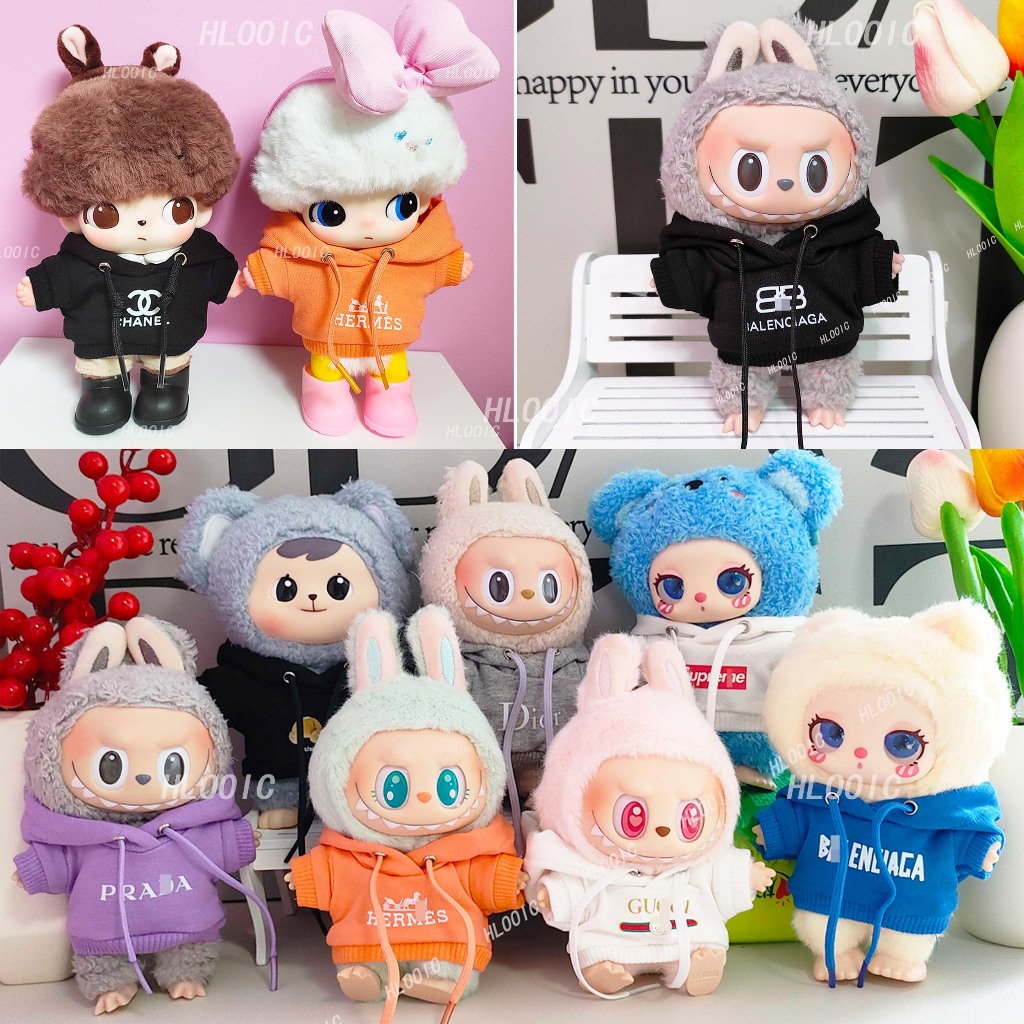 Doll clothes for DIMOO WORLD Chip and Dale Pluto and 17cm Labubu V1 V2 ...