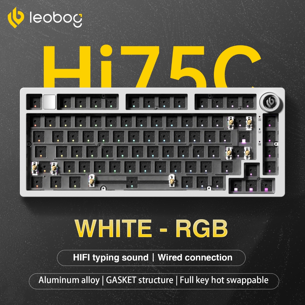 AULA LEOBOG Hi75C PRO Customized Mechanical Keyboard 81 Keys 2.4G