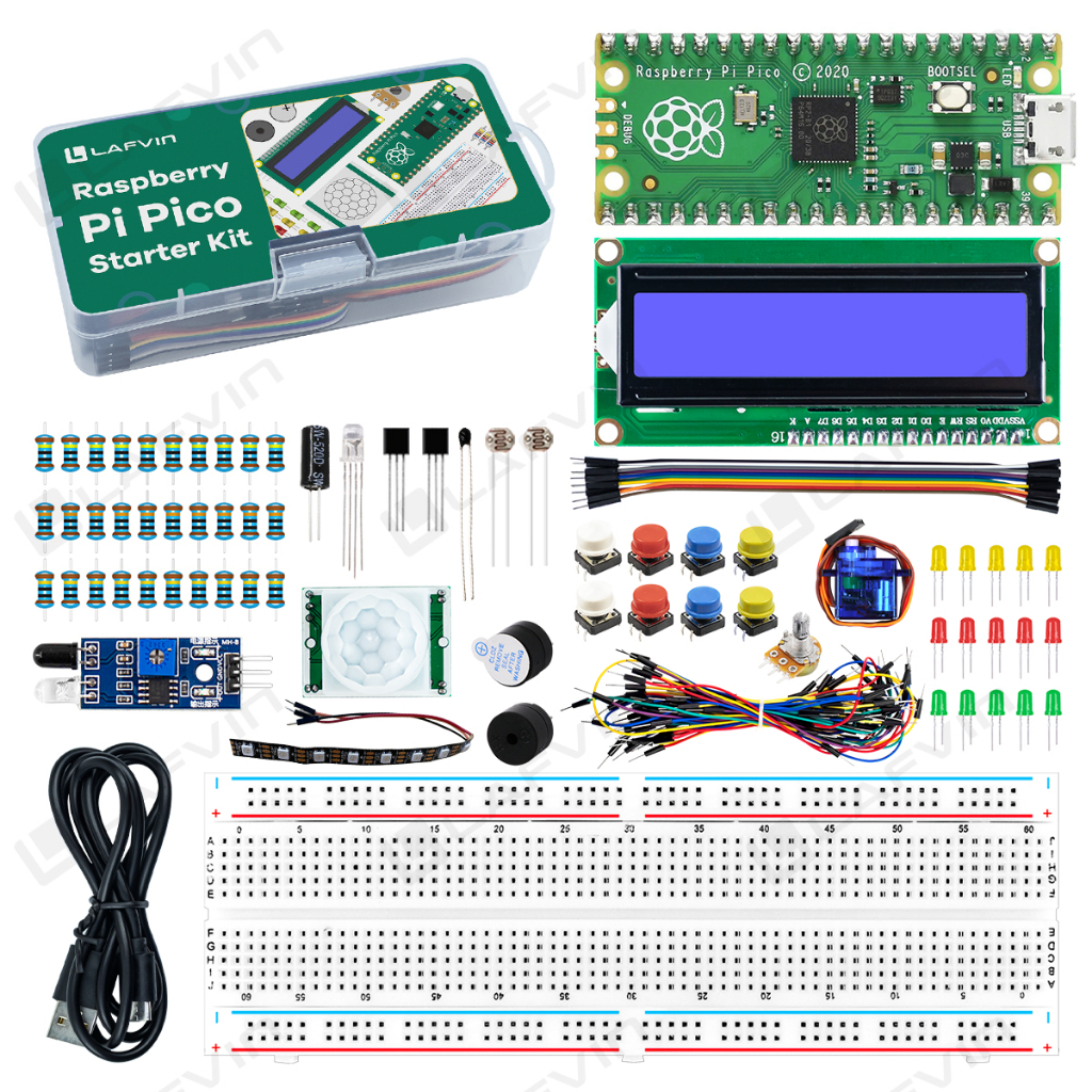LAFVIN Basic Starter Learning Kit for Raspberry Pi Pico, with Tutorials ...