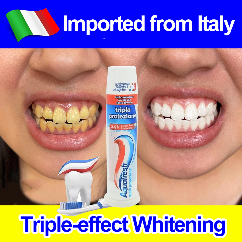 Whitening toothpaste Say goodbye to yellow teeth Restore damaged gums ...