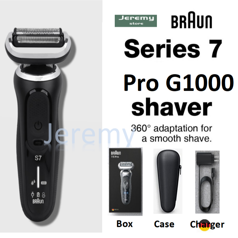 Braun Series 7 Pro G1000 Electric Razor for Men, 360 Flex Head Foil ...