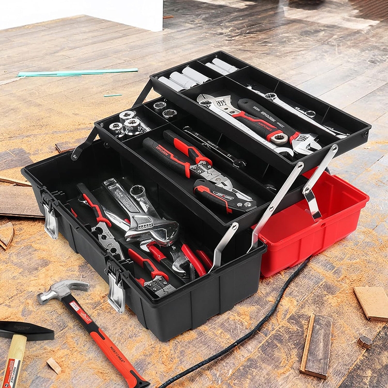 【SHIP FROM SG】17/21 INCH Tool Box Portable Storage Folding Toolbox Tray ...