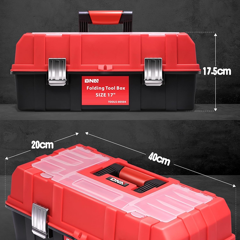 【SHIP FROM SG】17/21 INCH Tool Box Portable Storage Folding Toolbox Tray ...