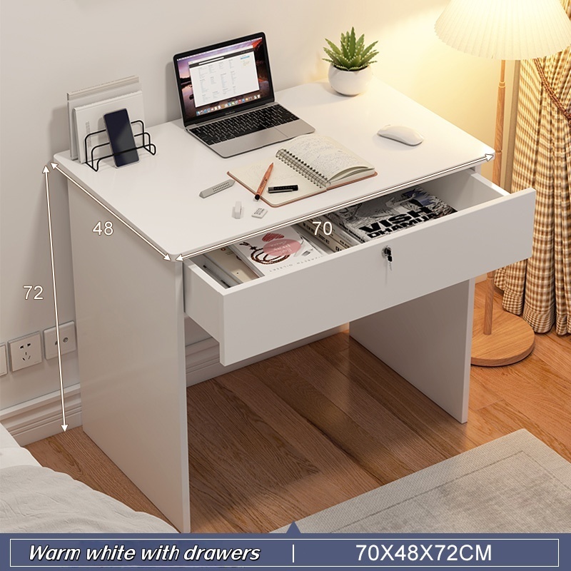 70cm Study Table Computer Desk With Drawer Home Office Table Writing ...