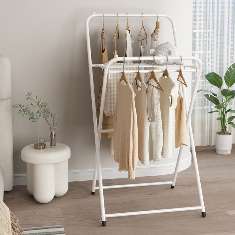 SG Stock Home Balcony Clothes Rack Foldable Rack Storage Clothes Rack ...