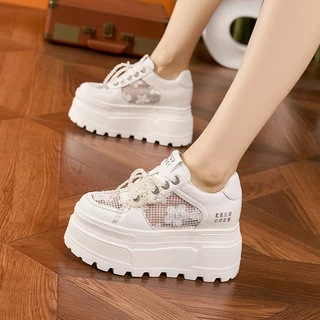 Koi Footwear Chunky Platform Trainers White Y2k Shoes Pink Chunky - Main Image