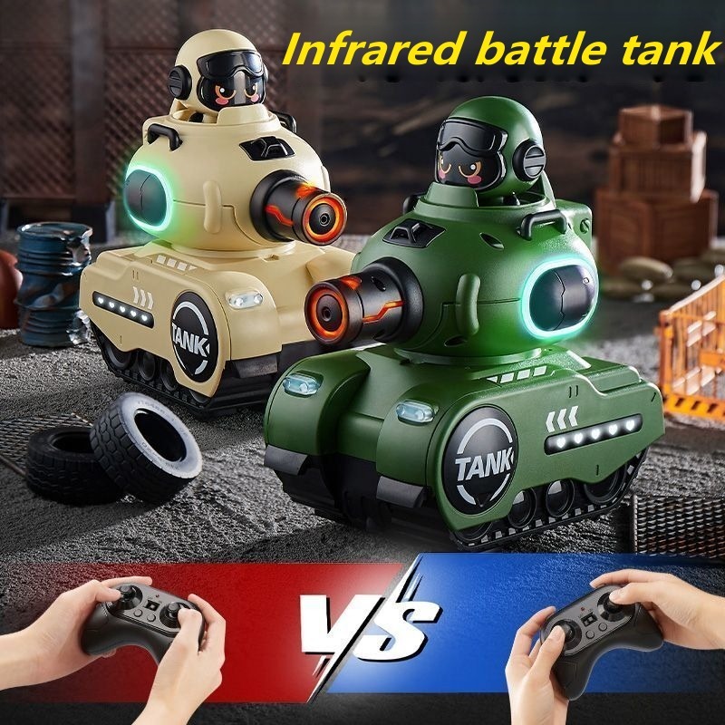 Children Infrared Induction Battle Tank Toys Electric Remote Control ...