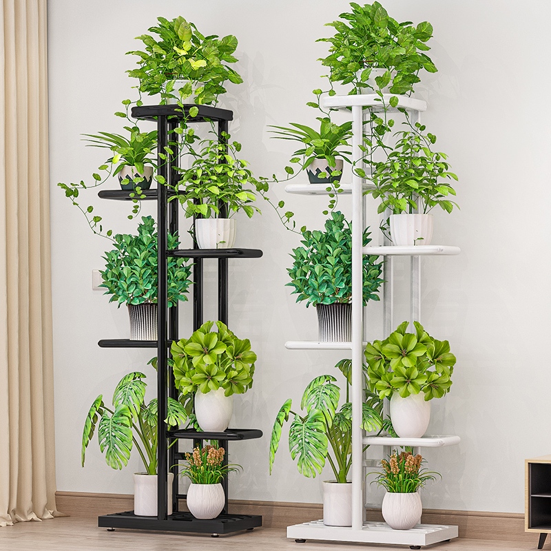 Multi-layer Plant Stand | A Space-saving Indoor/outdoor Metal Plant ...