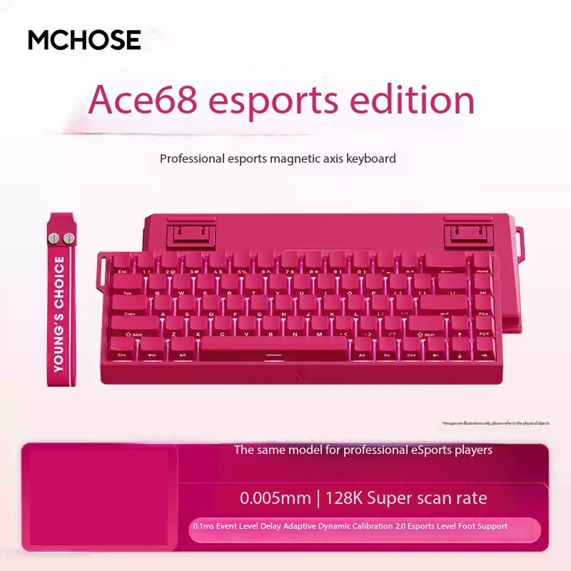 MCHOSE Ace 68 wired magnetic axis keyboard, customized Hall sensor