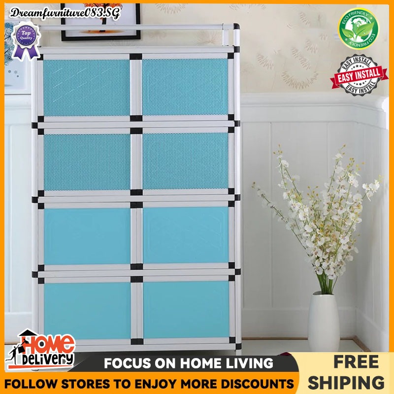 Kitchen Cabinet Storage Rack Dining Cabinet Stainless Steel Rack ...