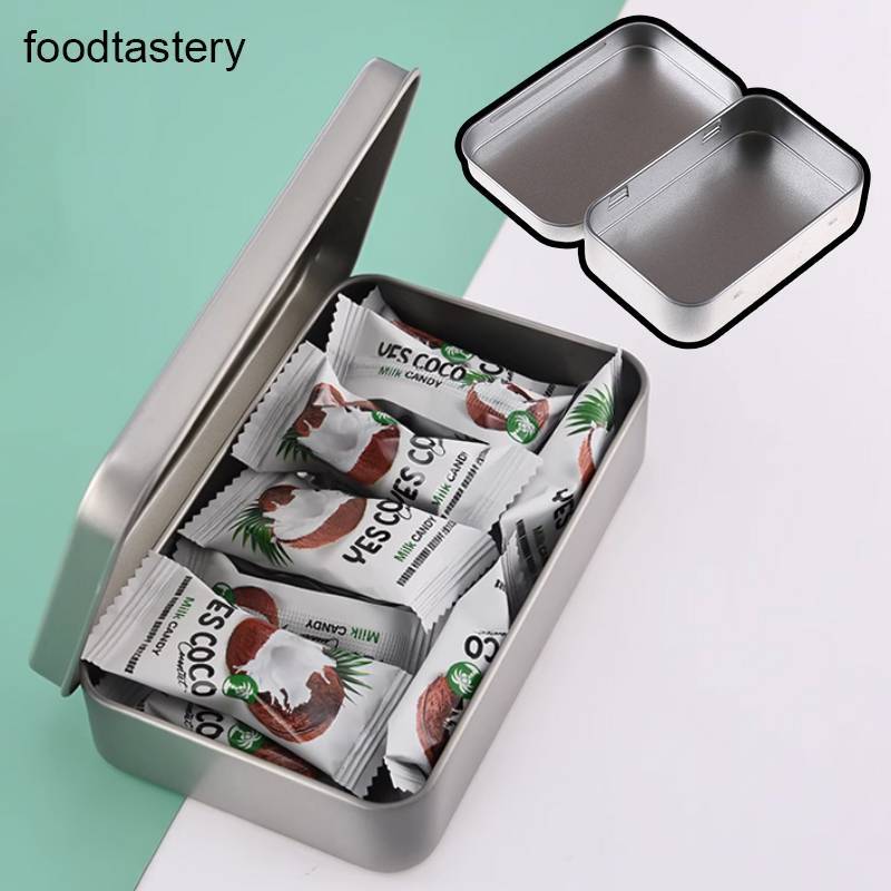 TERY 95*60*20mm Metal Tin Flip Storage Box Case Organizer For Coin