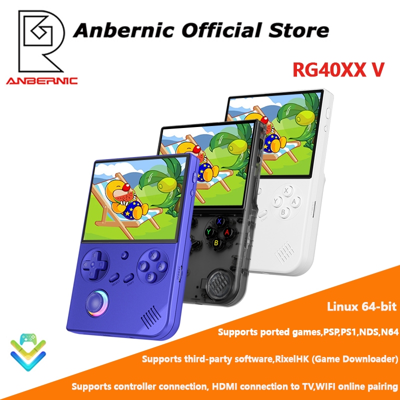 ANBERNIC RG40XX V Retro Game Console 4-inch Linux 64-bit Supports