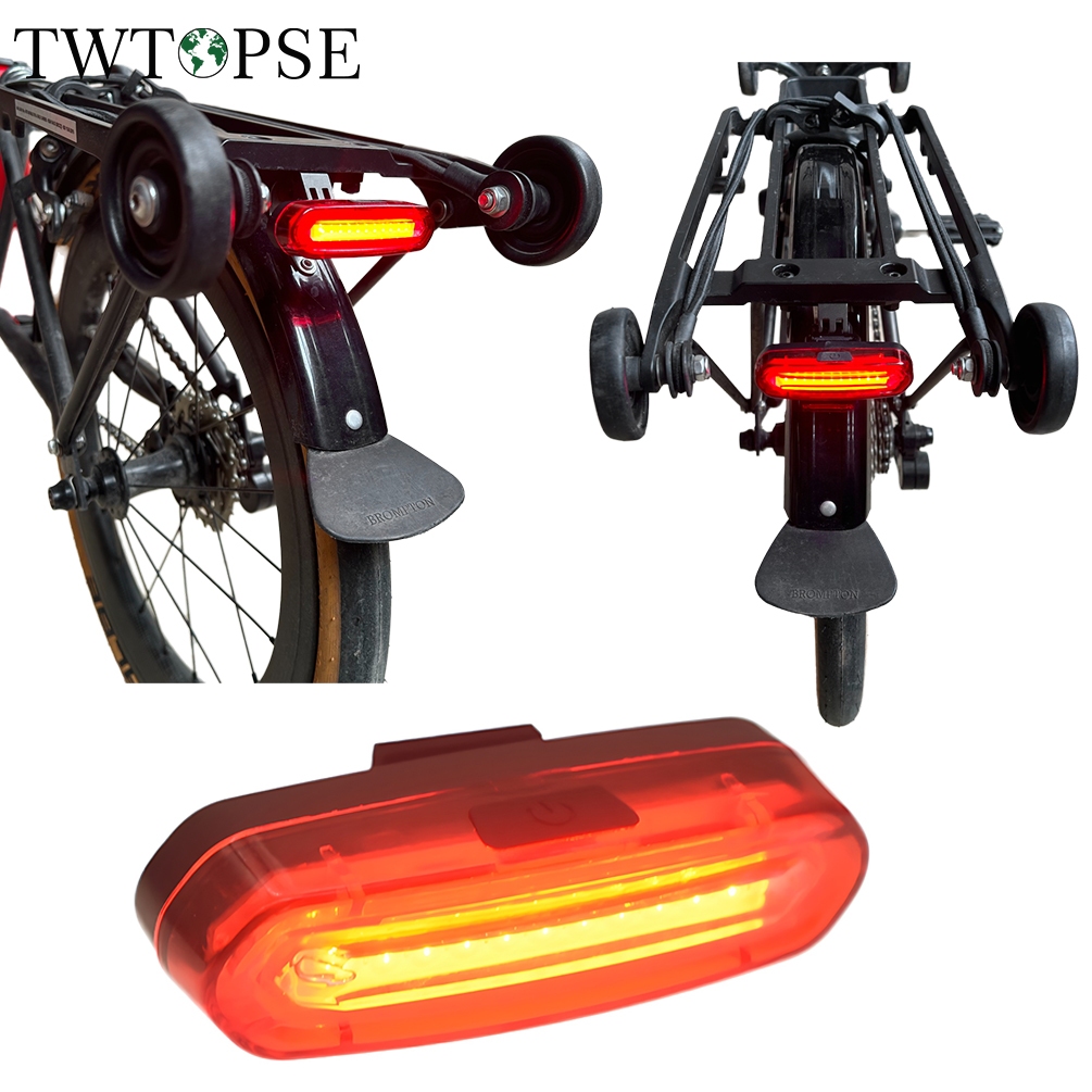 TWTOPSE Bicycle Rack Light Mount Set For Brompton Folding Bike A C P T ...