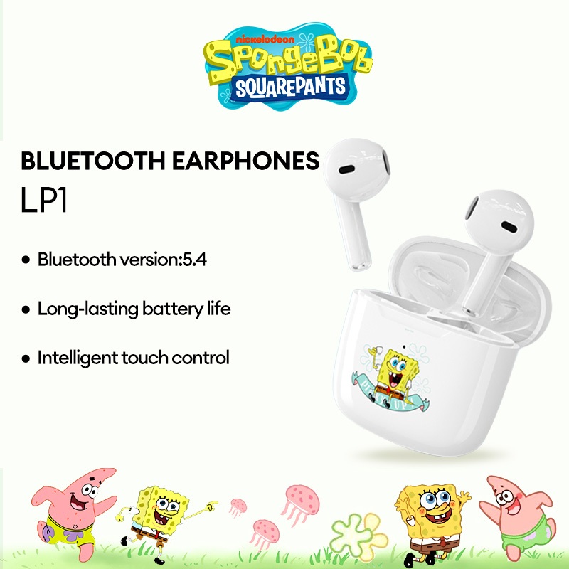Disney LP1 SpongeBob SquarePants Bluetooth Earphones HIFI Ultra Clear ...