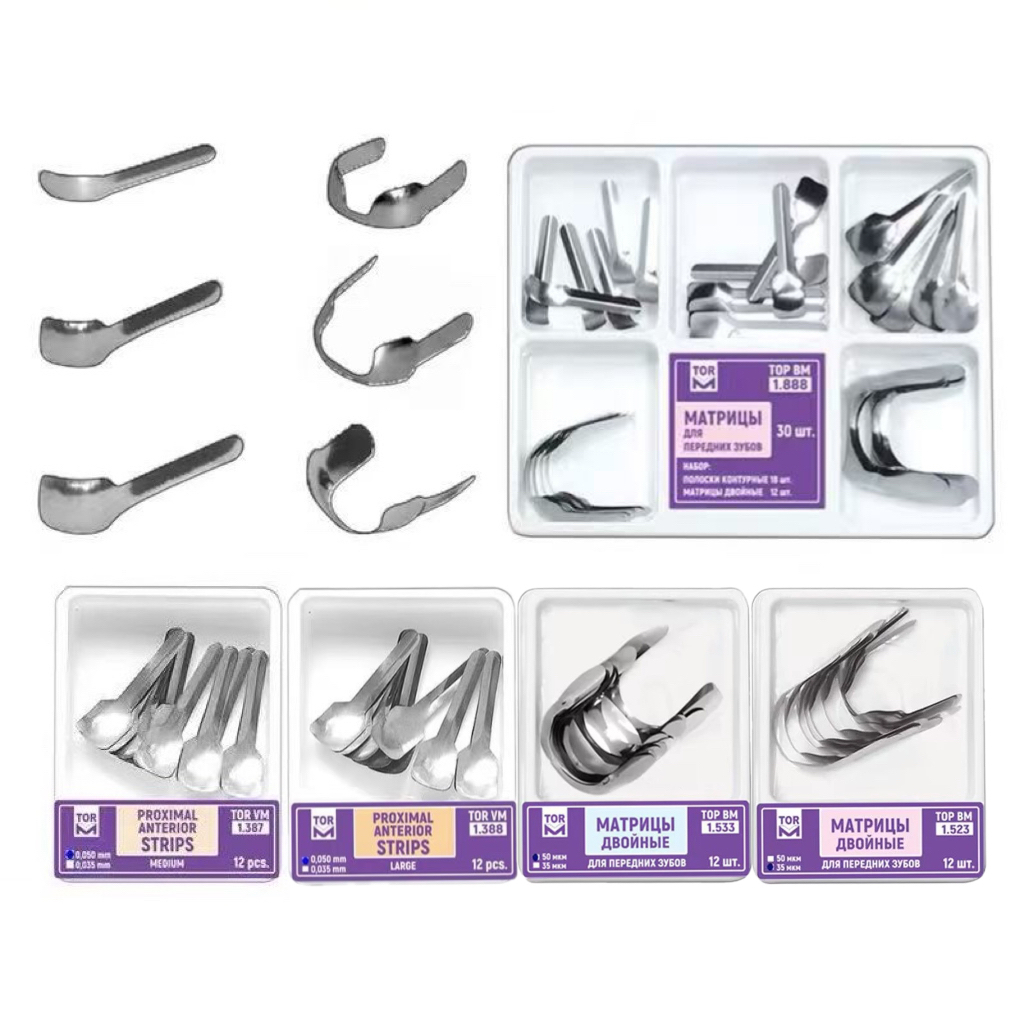 12Pcs /Box Dental Proximal Anterior Strips Large Small Twin Anterior ...