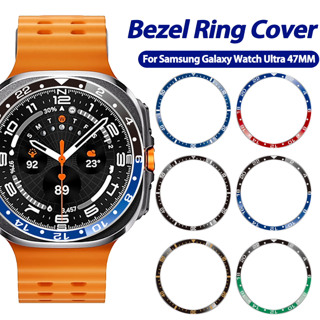 For Samsung Galaxy Watch Ultra 47MM Bezel Ring Styling Frame Case Cover ...