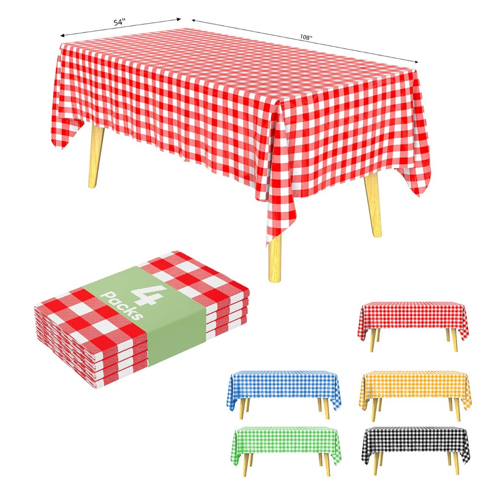 Hot Selling Disposable Checkered Rectangular Plastic Waterproof ...
