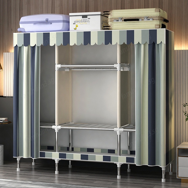 Wardrobe Simple Household Bedroom Cloth Wardrobe Rental Room Sturdy ...
